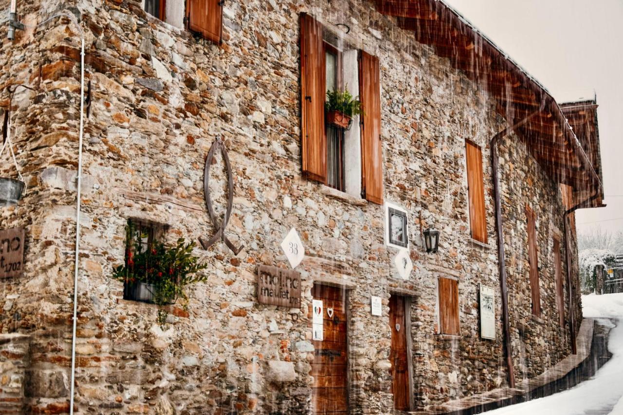 Il Fienile - Molino Maufet Mühle - Lake View Terrace Colico Exterior foto